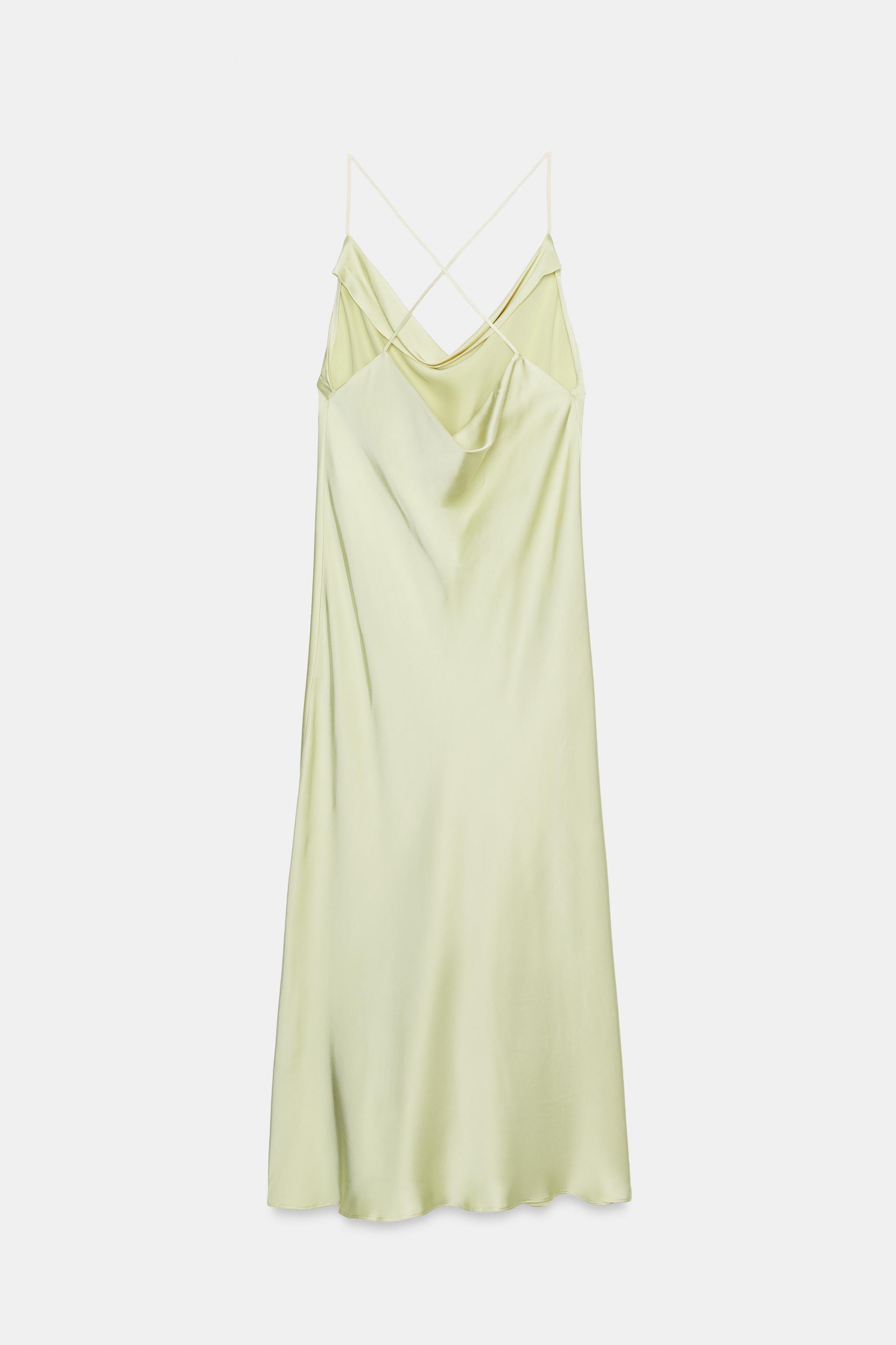 SATIN SLIP DRESS ZW COLLECTION